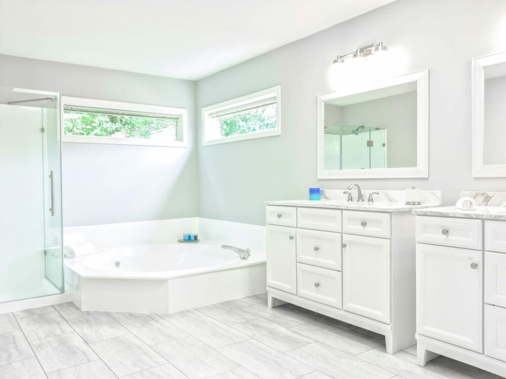 White Bathroom Interior Design
