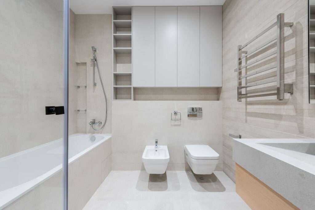 White Bathroom Interior Design