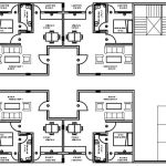 Housing Design 1BHK block floor plan details