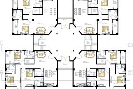 Apartment floor plan details