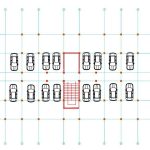 2BHK Apartment floor plan and parking layout details