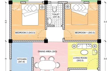 2BHK Unit Plan Details and Views