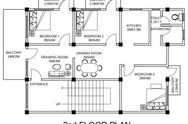 G+3 Residence Floor Plans Autocad DWG File