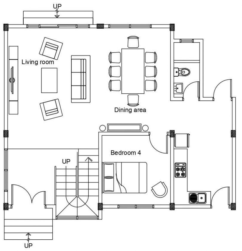 G+1 Residence floor plan details Built Archi