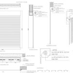 Roller shutter door plan, elevations, sections with all fixing details