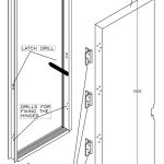 Door plan, elevations, sections and views detail