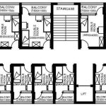 Hostel design floor plans, section, and elevation