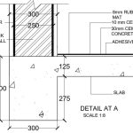 Pro shop floor plan, reflected ceiling plan, a section details