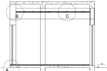 False ceiling sections with all details