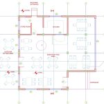 Restaurant Plan and Sections AutoCAD DWG file