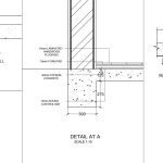 Restaurant floor plan, reflected ceiling plan, a section details