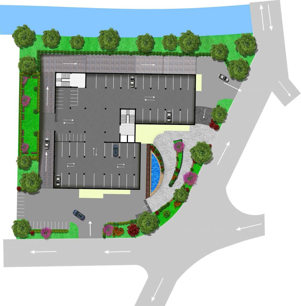 Shopping mall basement parking plan