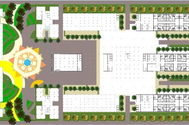 Housing Apartment Site Plan Rendering