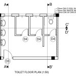 Toilet Plan and Section Details