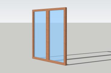 SketchUp model free download | Wooden window