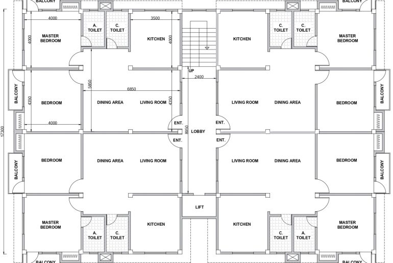 autocad apartment dwg free download