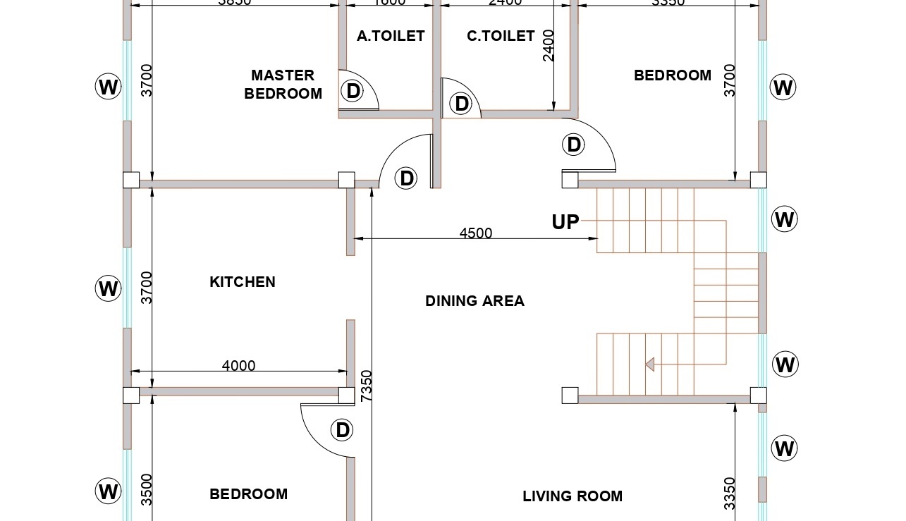 Simple residential building plans dwg free download | Free ...