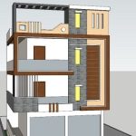 G+2 house design | 3D house design model