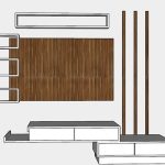 T.V. unit free SketchUp File