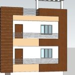 G+2 residence design | SketchUp house design