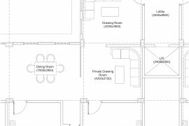 3BHK Apartment Floor Layout | Apartment Floor Plan CAD Free Download