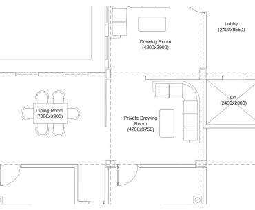 3BHK Apartment Floor Layout | Apartment Floor Plan CAD Free Download