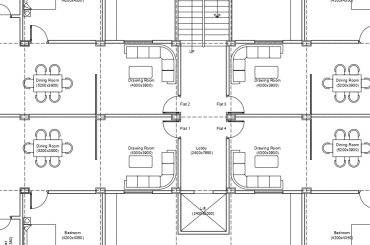 2BHK apartment plan | 2 BHK apartment plan dwg | Free download