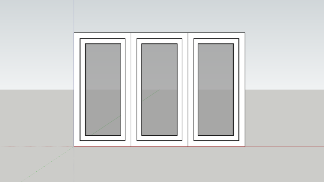 Sliding folding door plan, elevations, sections with all fixing details Built Archi