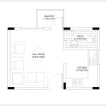 1RK Small House Plan CAD Drawing