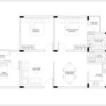 2.5 BHK House Floor Plan CAD Drawing Free Download