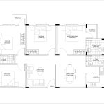 4 BHK House Floor Plan CAD Drawing Free Download